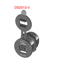 Dual Port USB Socket - 12-24V - DS2013-V - ASM